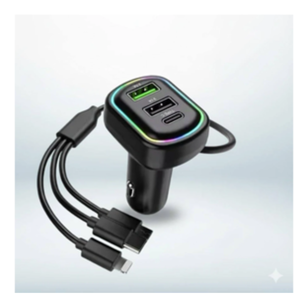 MAXXOX 48W Car Power 16 Fast Car Charger with Dual Output, 48 Watts Total Fast Charging, Adapter